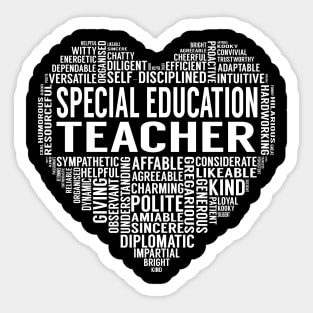 Special Education Teacher Heart Sticker